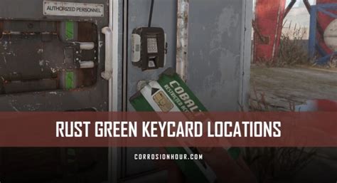 rust green card locations|Rust Green Keycard .